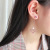 Full Diamond Earrings Long Earrings Elegant Korean Fashion Personality Pearl Earrings