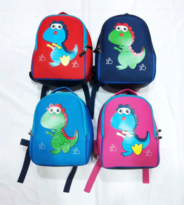 Small Dinosaur Backpack Neoprene Bag Internet Hot Fashion Cartoon Student Children's Tutorial Schoolbag Snack Backpack