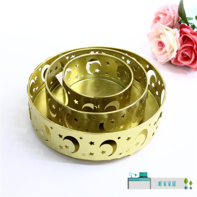 Home Storage Box Exquisite Hollow Pattern Storage Box Wooden Tray Jewelry Storage