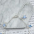 European and American Lady Beach Style Blue Pentagram Tassel Anklet Bracelet Foot Accessories Wholesale