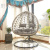 Hanging Basket Chair Rocking Chair Swing Household Rattan Chair Blue Discharge Indoor Double Hammock Balcony Swing Glider Cradle Chair