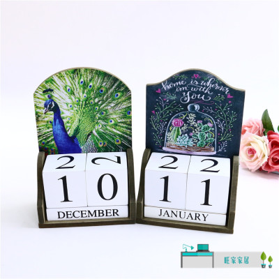 Minimalist Creative Calendar Living Room Decoration Home Decoration Perpetual Calendar Decoration Clothing Store Bookcase Props