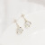 Sterling Silver Needle Retro Asterism Opal Diamond Stud Earrings Light Luxury and Simplicity Temperament Earrings for Women