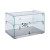 50L Commercial All-Steel Glass Rectangular Double-Layer Room Temperature Display Cabinet Food Display Cabinet 554*361 * 370mm