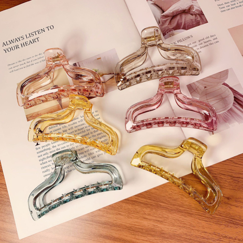 drop-resistant barrettes bath updo headdress simple all-match back head ponytail hairpin clip headdress accessories female