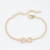 European and American Foreign Trade Jewelry 8-Word Bracelet Fashionable Simple Retro Auspicious Number Personalized Jewelry