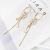 Sterling Silver Needle Korean Summer Super Fairy Long Earrings for Women Crystal Flowers Tassle Fashion Slimming Earrings Trendy Earrings