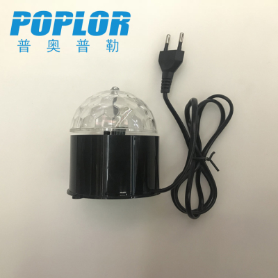 Led Magic Ball with Plug Colorful Rotating Stage Light Household Stage Lamp KTV Bar Party Bell Lamp Cross Flow Wide Pressure