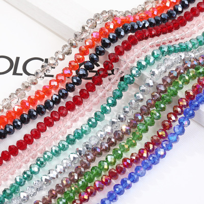 Factory Wholesale DIY Handmade Jewelry Flat Bead Ornament Clothing Bag Mobile Phone Beaded Crystal Glass Loose Beads