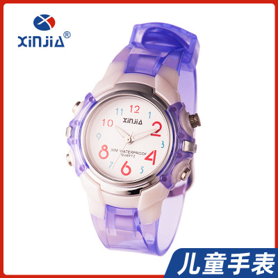 Children's Watch Boys and Girls Sport Watch Swimming 30 M Waterproof Watch Pointer Watch Primary and Secondary School Students Quartz Watch Electronic Watch