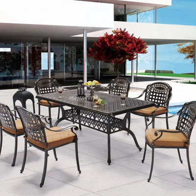 Outdoor Desk-Chair Aluminum Art Table and Chair Charcoal Table and Chair