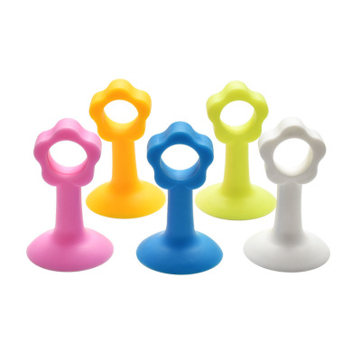 Factory Direct Sales Mute Floor Knob Door Stopper Thicken and Lengthen Punch-Free Door Stopper Simple Multifunctional Silicone Door Stopper