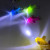Luminous Led Airplane Keychain Light Pendant Accessories Children's Toy One Yuan Small Gift with Pin Gift