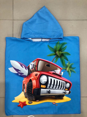 Children's Cartoon Microfiber Bath Towel Beach Towel