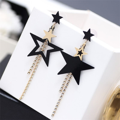 Korean Earrings Women's Fashionable Elegant Long Tassel Super Fairy Personalized Internet Celebrity Versatile Earrings Earrings