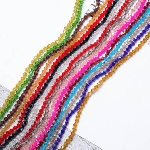 High-Grade Artificial Crystal Short Pointed Bead Accessories Hanging Chain Handmade DIY Clothing Accessories Crystal Short Tipped Bead