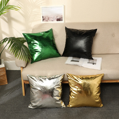 Creative Fashion Thickened Golden Office Lunch Break Pillowcase Cross-Border Hot Selling Nordic Pillowcase Square Cushion Cover