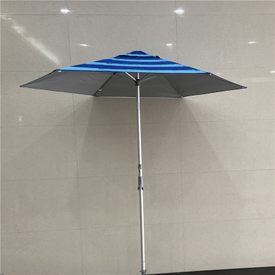 105cm Beach Umbrella 42-Inch Beach Umbrella Blue Striped Sun Umbrella