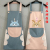 Kitchen Household Apron Waterproof and Oil-Proof Women's Cute Fashion Korean Apron Men's Work Clothes Custom Lettering 172