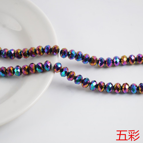 10# Crystal Flat Beads Loose Beads Wheel Beads about 68 Pieces Wholesale Jewelry Accessories DIY Beads Chain Glass Beads