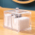 Transparent Acrylic Dressing Box with Lid Cotton Box Cotton Drum Box Cotton Swab Storage Hotel Supplies Small Gifts