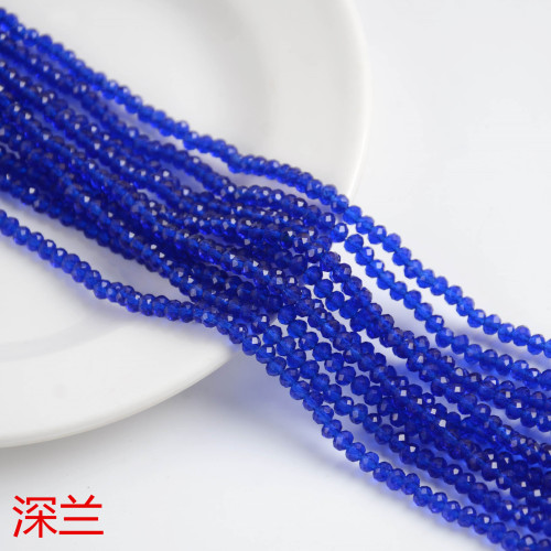 crystal beads flat beads hollow bead no. 4 ordinary whole string wholesale bracelet， necklace