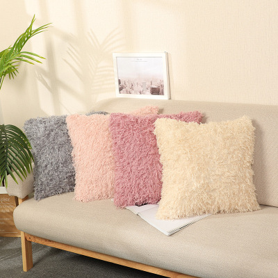 Nordic Ins Style Feather Pillow Case Modern Living Room Bedroom Non-Core Cushion Cover Cross-Border Hot Selling Pillow Case