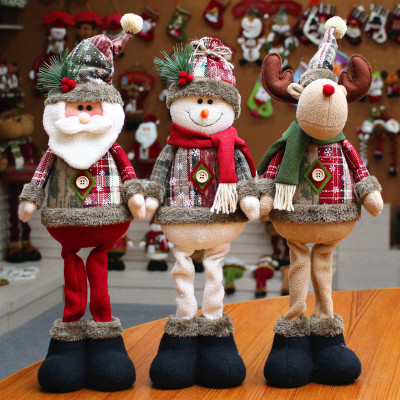 Christmas Decorations Christmas Decoration Doll Christmas Doll Christmas Elk Showcase Christmas Supplies