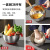 Amazon Exclusive for Export Cross-Border Stainless Steel Silicone Egg Pots Handle Salad Bowl with Scale Peeler with Lid