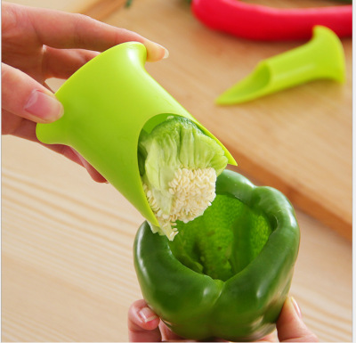 Pepper Labor-Saving Take Pitter 2-Piece Set Size Pepper Green Pepper Seed Remover Pitter Dig Pitter Corer