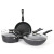 Wheat Rice Non-Stick Pan Three-Piece Pot Business Annual Meeting Large Gift Pot Set Pot Frying Pan Wok and Soup Pot Iron Pot