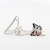 New Ins Girl Three-Dimensional Butterfly Clip Love Pendant Clip Hairpin Cool Stylish Hair Accessories Ponytail Hair Clip
