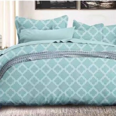 Simple Fashion Diamond Lattice Four-Piece Set Beddings Quilt Cover Bed Sheet and Pillowcase