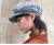 Plaid Octagonal Hat Women's Autumn and Winter Wild Japanese Pumpkin Hat Student Ins Peaked Beret Cap Hat