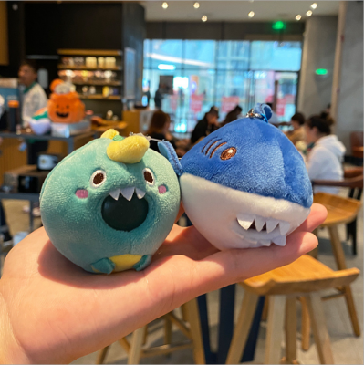 Bubble Shark Vent Ball Squeezing Toy Squeeze Plush Toy Car Key Ring Animal Pendant Bag Pendant