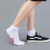 Men's Sports Socks Spring and Summer Towel Bottom Thickened Cotton Socks White Striped Three Bars Deodorant Basketball Socks