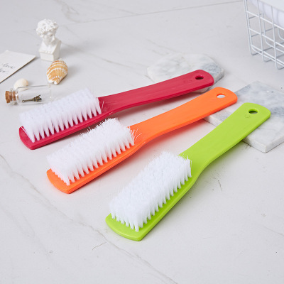 Factory Direct Sale Home Multi-Functional High Quality Shoe Brush Long Handle Soft Fur Clothing Cleaning Brush Plastic Brush 2 Yuan Goods