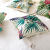 Gm038 Home Tropical Plant Green Leaf Linen Pillow Cover Custom Ins Nordic Style Sofa Cushion Cover