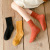 Women's Terry-Loop Hosiery Fleece Thick Mid-Calf Length Socks Autumn and Winter Warm Socks Solid Color Loose Stockings Japanese Style Towel Socks