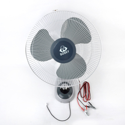 New  New Wall Fan Solar 12V Wall Fan Household DC Fan Wall-Mounted DC Fan Three-Gear Speed Control Fan