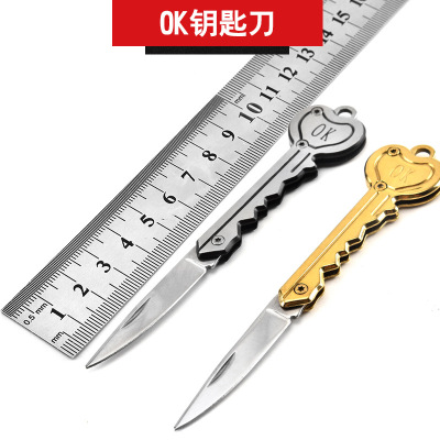 Factory Direct Sales Outdoor OK Portable Mini Key Knife Creative Gift Knife Portable Knife Wholesale