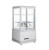 Four-Side Transparent Glass Refrigerated Display Cabinet Milk Cake Fresh Cabinet Beverage Freezer Vertical Single Door Commercial 58L