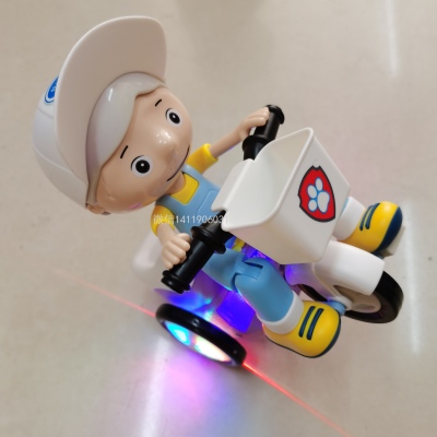 New Electric Little Boy Tricycle Stunt Bicycle Hot Acrobatic Tricycle Electric Bicycle toys
