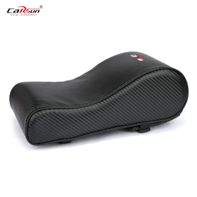 Car Supplies Universal Car Armrest Box Pad Carbon Fiber Pattern Leather Seat Heightening Pad Hot Car Accessories