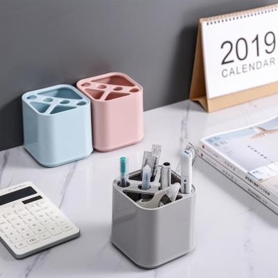 New Simple Multi-Function Storage Box Stationery Organizing Toothpaste Toothbrush Toiletry Storage Seat Oblique Partition 181