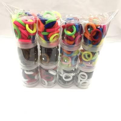 Factory Direct Sales Children's Elastic Colorful Ring Towel Ring Braid Head Ring