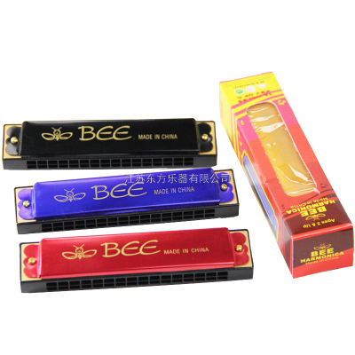 Bee Brand 16-Hole Harmonica Toothpaste Boxed Children's Environmental Protection Polyphonic Harmonica Teaching Toy Gift