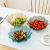Factory Direct Creative Simple Transparent Plastic Tray Drop-Resistant Fruit Plate Living Room Fruit Storage Tray Candy Snack Dish