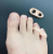 Small Hallux Valgus Overlapping Toe Separator Double Ring Split Toe Device Hallux Valgus Split Toe Pad Small Hallux Valgus Correction