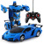 Cross-Border Rechargeable Toys Remote Control Deformation Car 1:18 One-Click Remote Control Deformation Car Robot Model Car Remote Control Toys